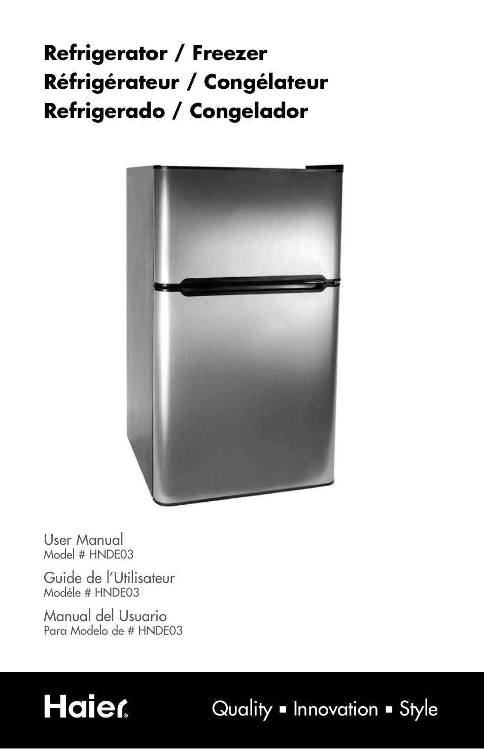 haier HNDE03 User Manual | 44 pages