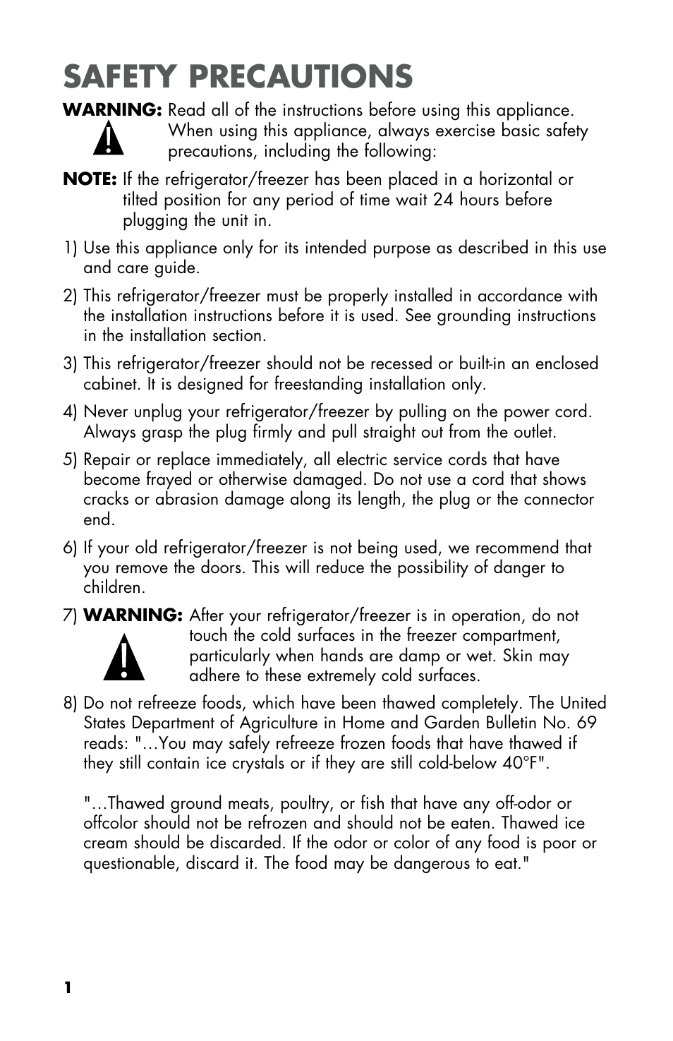 Safety precautions | haier HNDE03 User Manual | Page 2 / 44