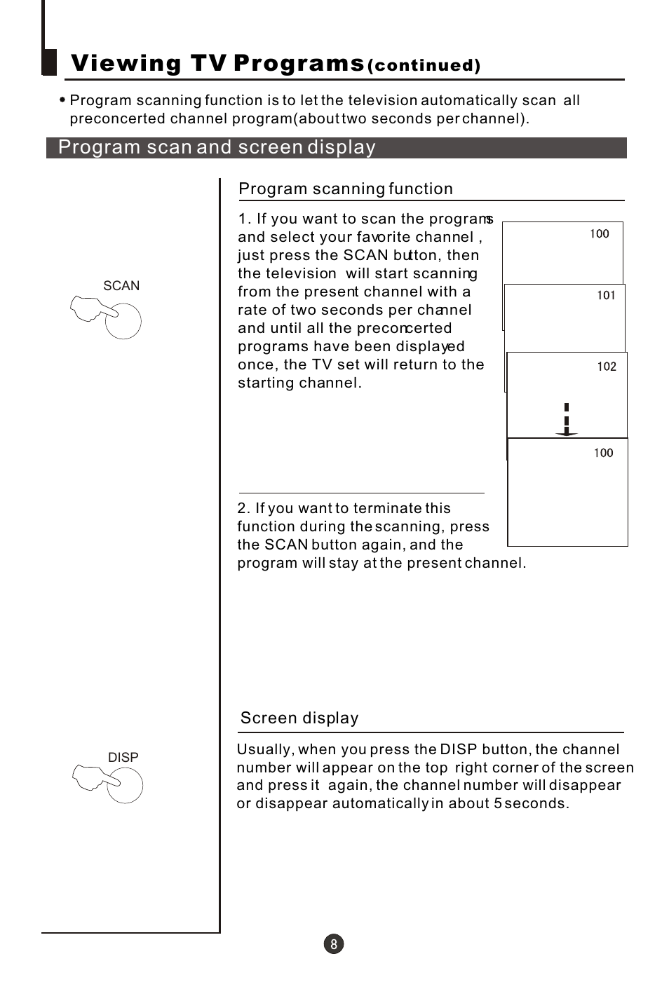 Т³гж 9, Ъ д ¿ д ¯ а а ¼ ° ж б д » п ф к ¾ ¹ ¦ д ь, Viewing tv programs | haier 21FA10-AM User Manual | Page 9 / 32