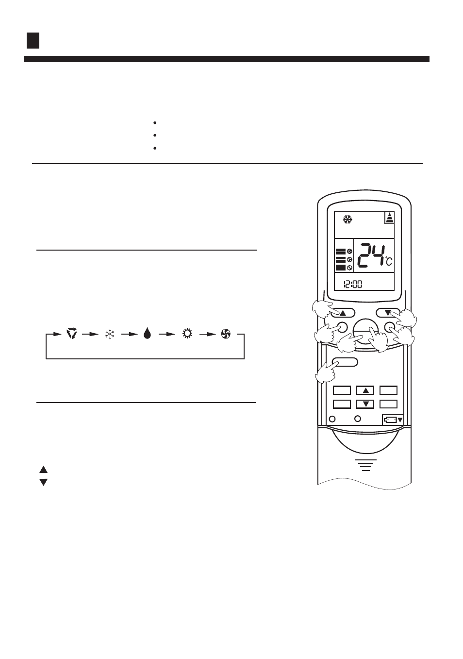 Guide to operation, Auto run, cool,heat and dry operation, Hints | Recommendations | haier Convertible Type Room HCFU-18C13 User Manual | Page 13 / 24
