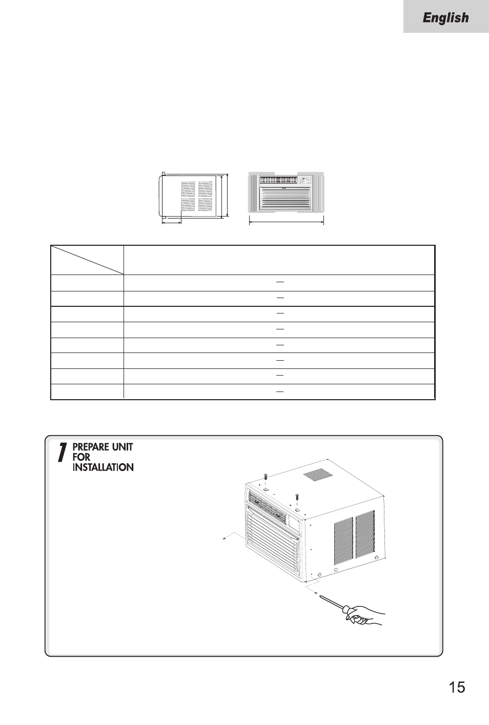 Installing unit into a window, Window opening requirements | haier ESA3156 User Manual | Page 17 / 26