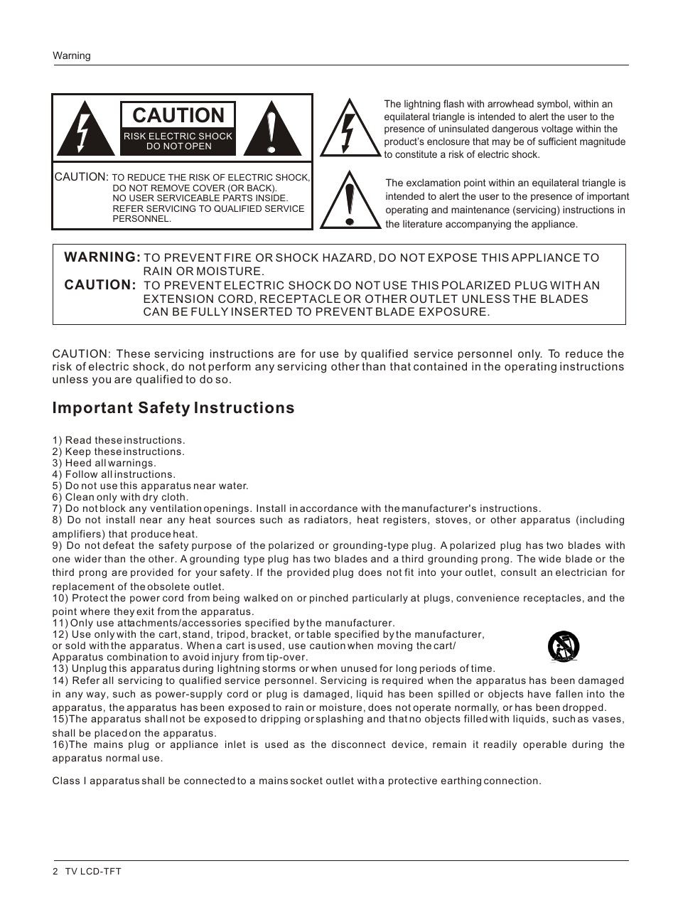 Т³гж 2, Caution | haier L3248 User Manual | Page 2 / 42