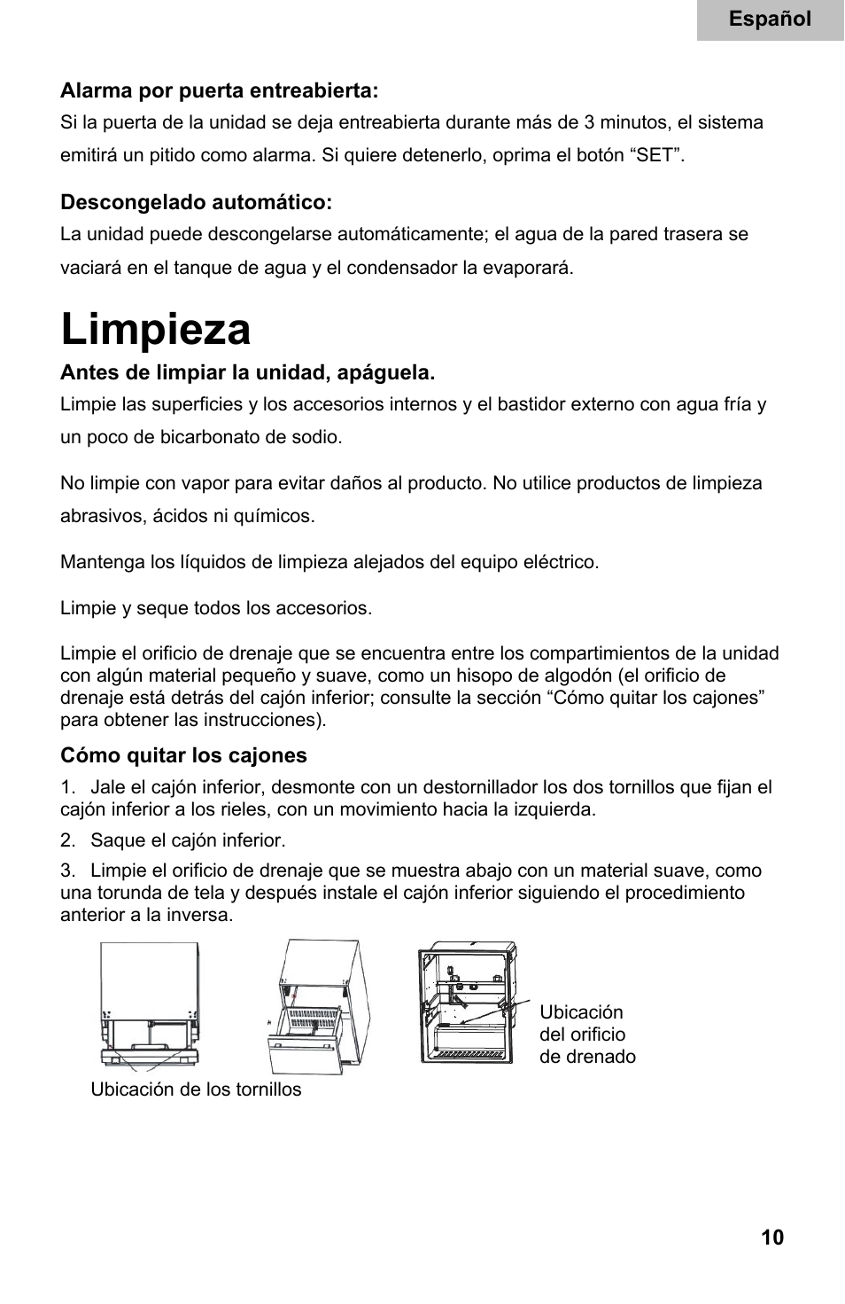 Limpieza | haier DD400RS User Manual | Page 36 / 40