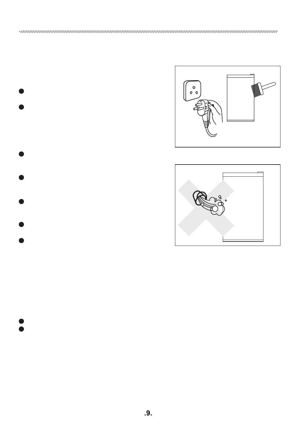 Cleaning, Power failure | haier AL92 User Manual | Page 10 / 12