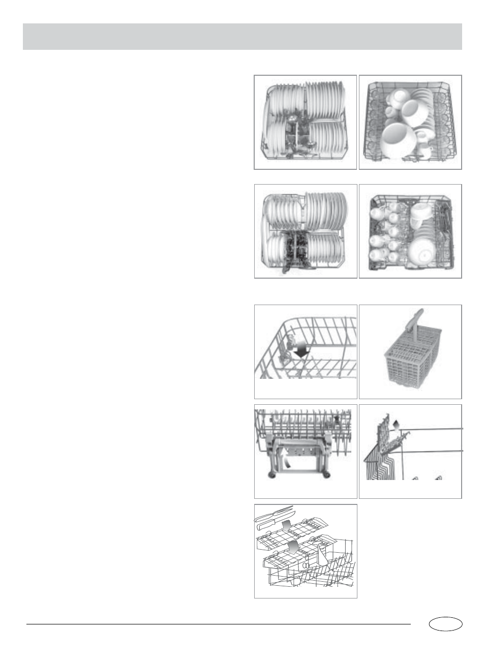 Loading the dishwasher | haier DW12-LBE User Manual | Page 6 / 12