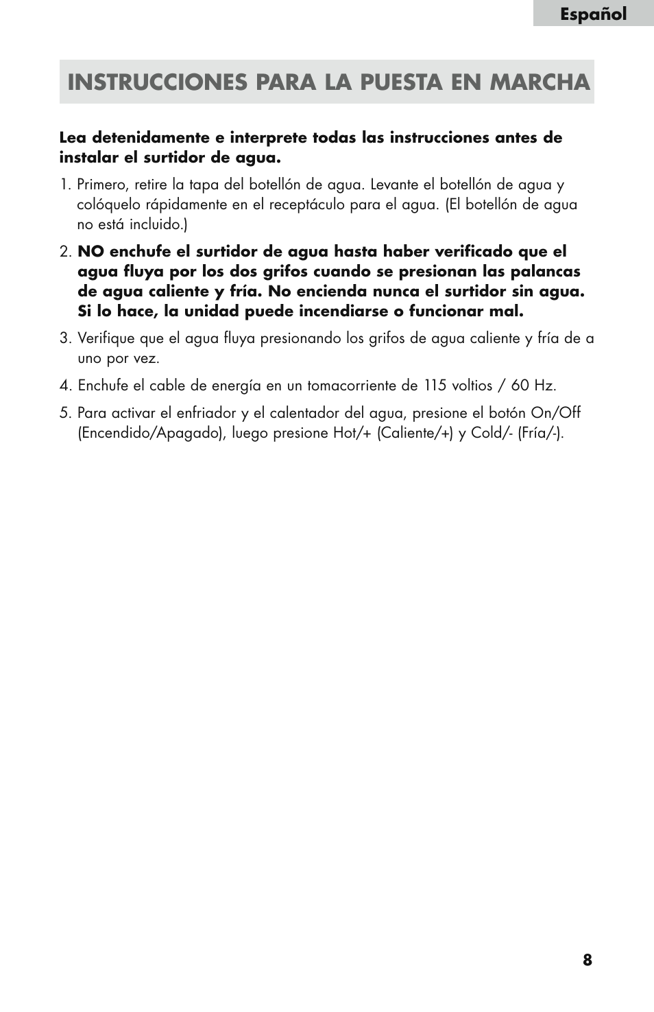 Instrucciones para la puesta en marcha | haier WDNS121SS User Manual | Page 37 / 44