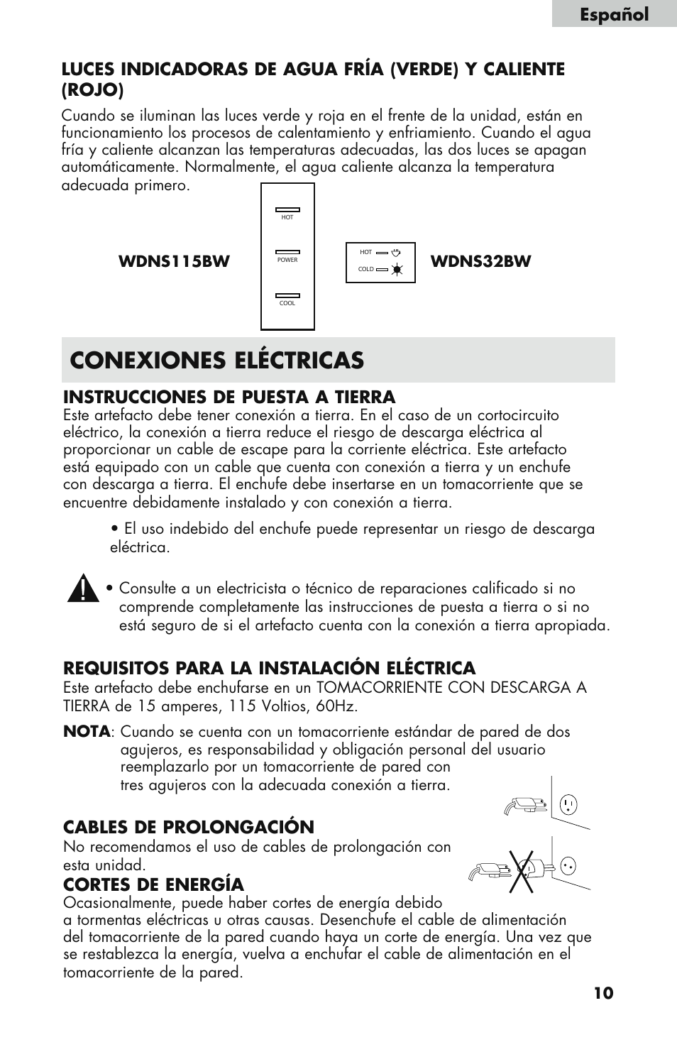 Conexiones eléctricas | haier WDNS121SS User Manual | Page 39 / 44