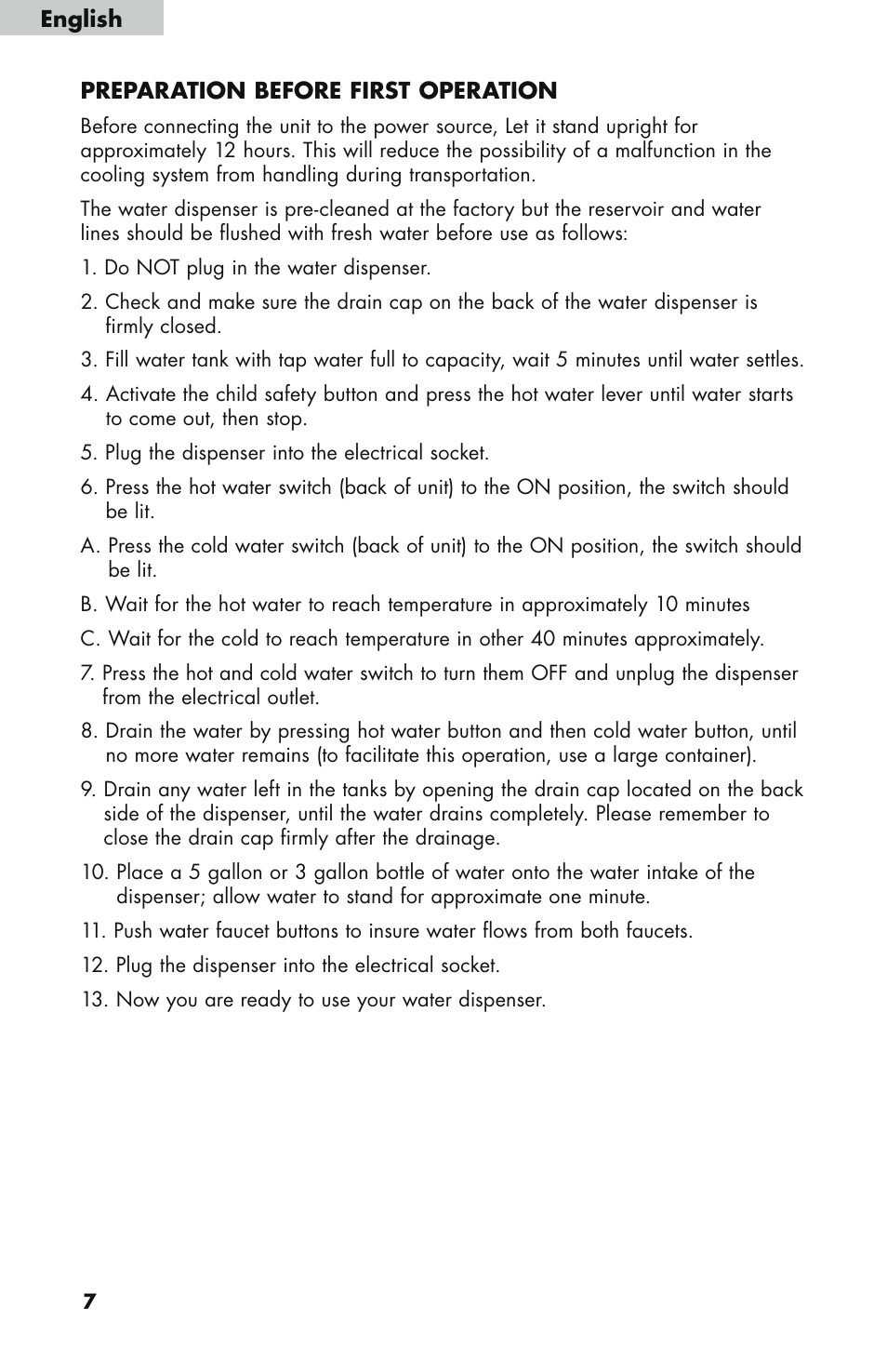 haier WDNS121SS User Manual | Page 8 / 44
