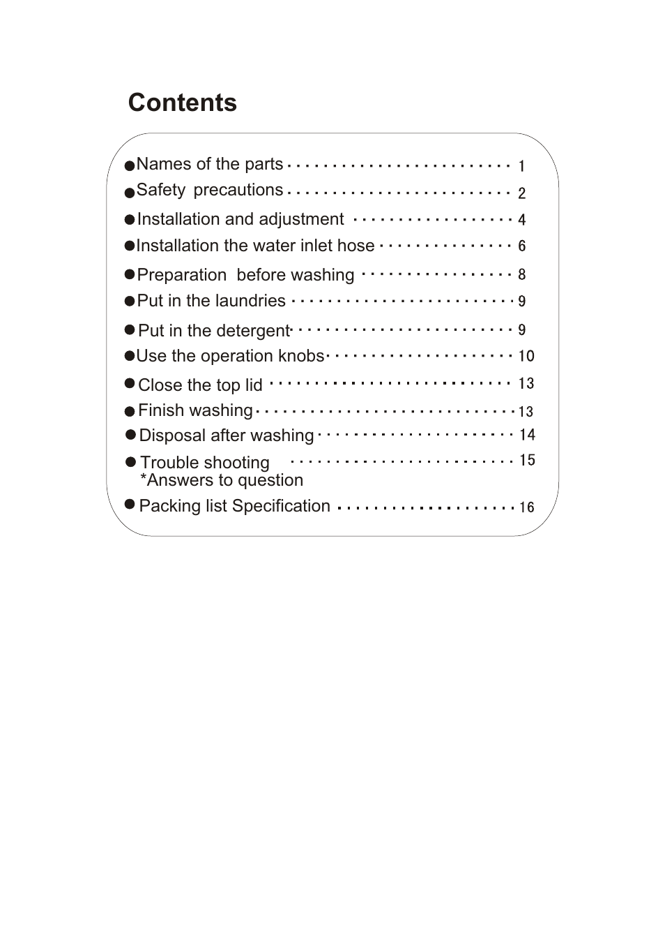 haier XQB50-68 User Manual | Page 2 / 18