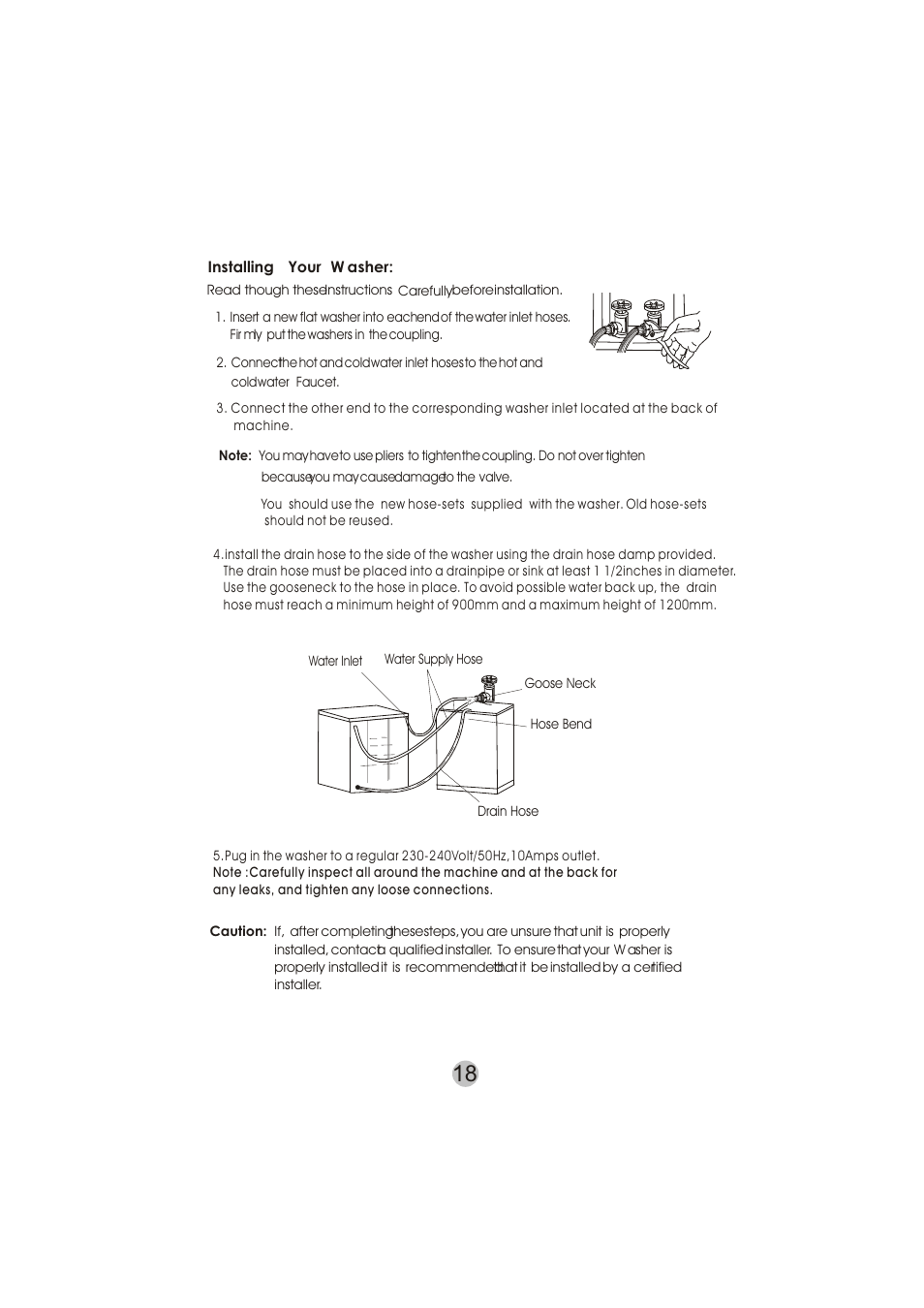 haier HWM50TLF User Manual | Page 19 / 21