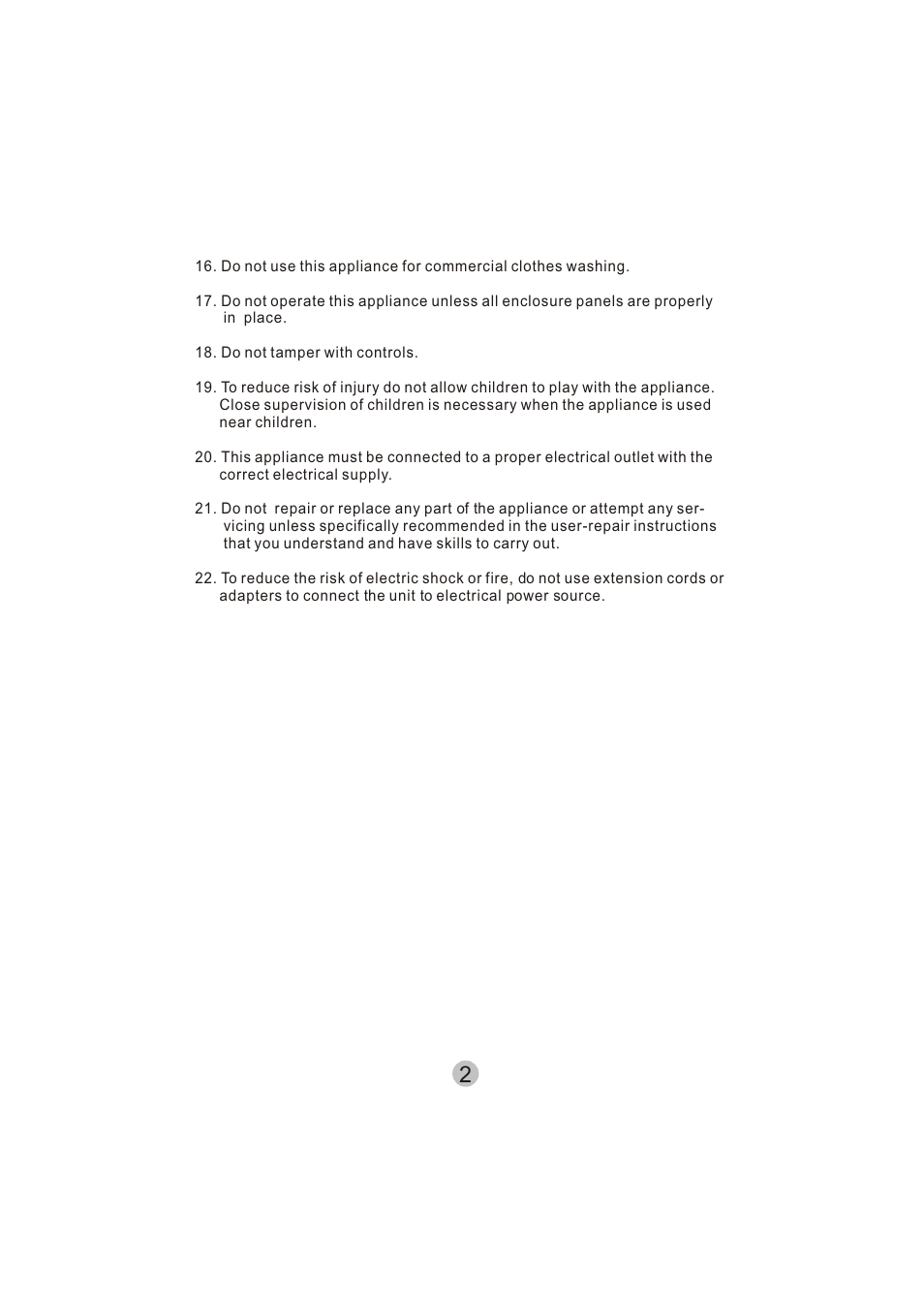 haier HWM50TLF User Manual | Page 3 / 21