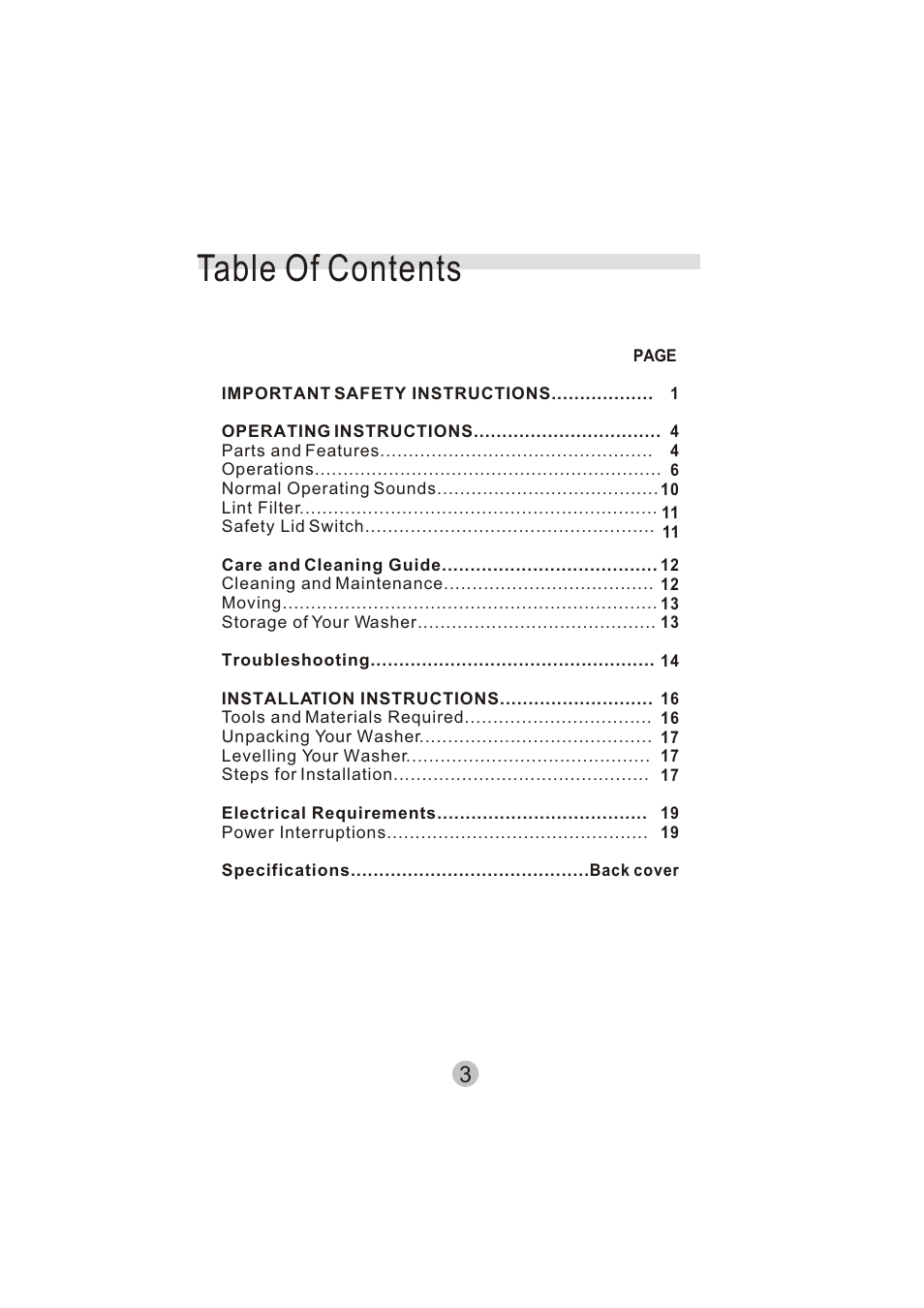 haier HWM50TLF User Manual | Page 4 / 21