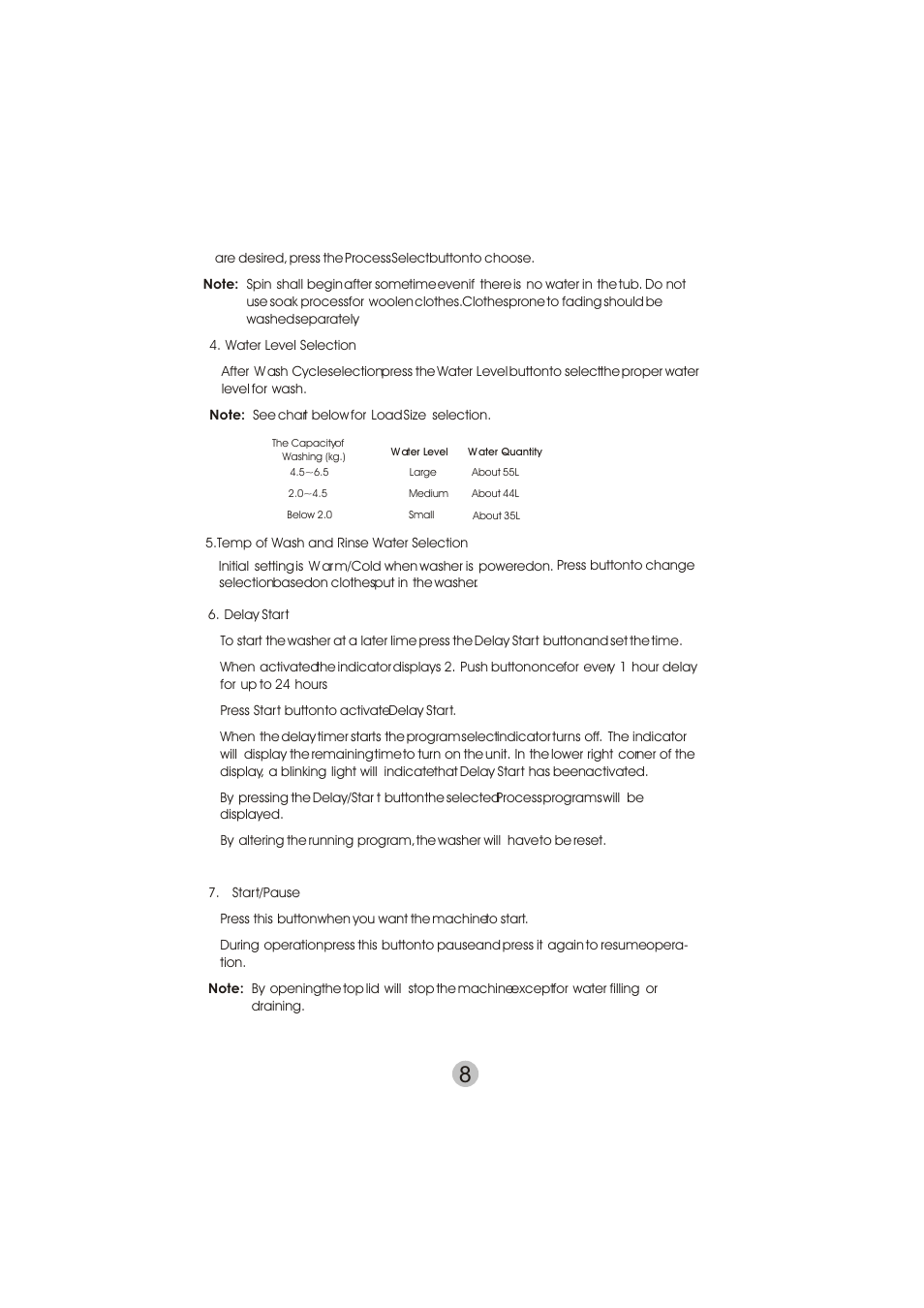 haier HWM50TLF User Manual | Page 9 / 21