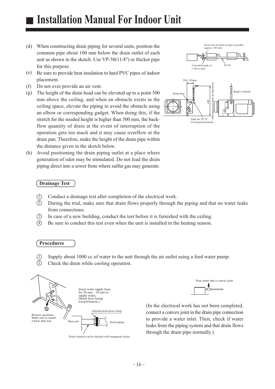 Installation manual for indoor unit | haier AD362AMEAA User Manual | Page 17 / 22