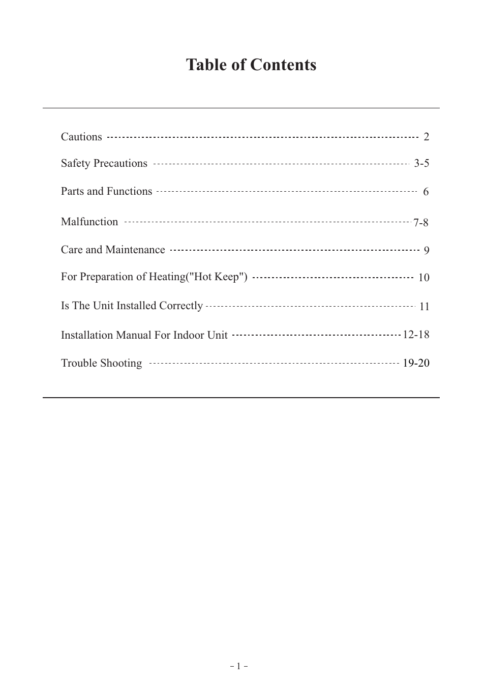 haier AD362AMEAA User Manual | Page 2 / 22