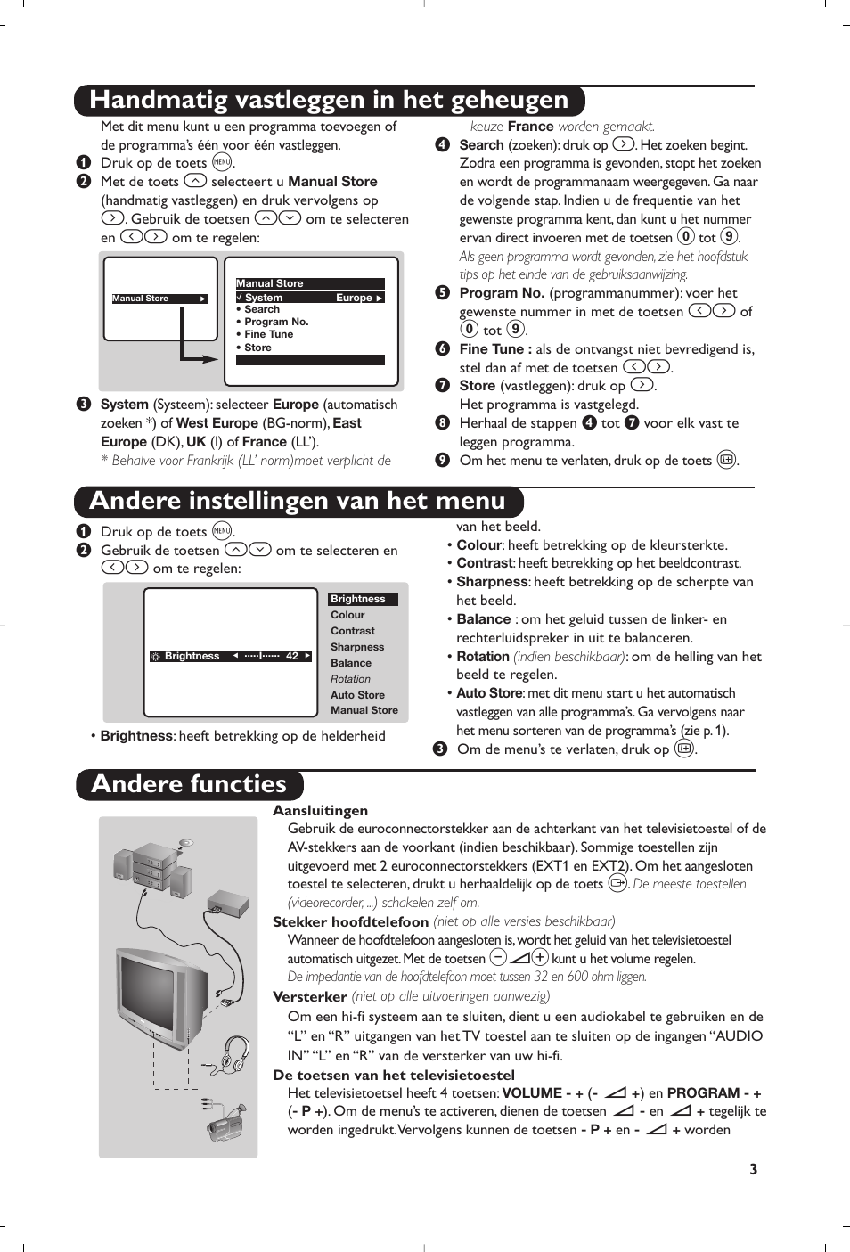 Andere functies | Philips 21PT5458 User Manual | Page 15 / 96