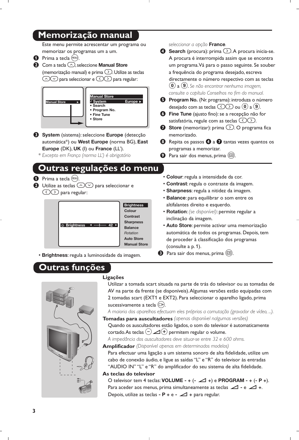 Outras funções | Philips 21PT5458 User Manual | Page 60 / 96