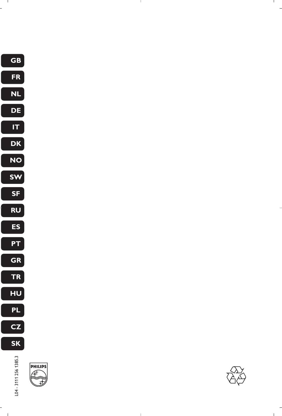 Philips 21PT5458 User Manual | Page 96 / 96