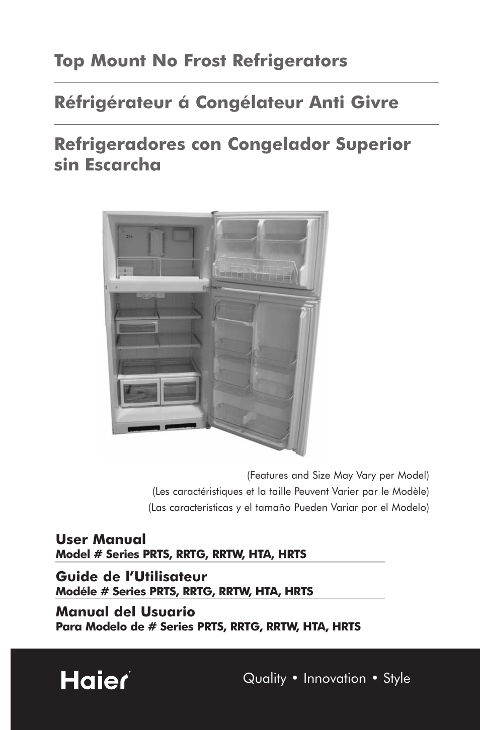 haier RRTW User Manual | 81 pages