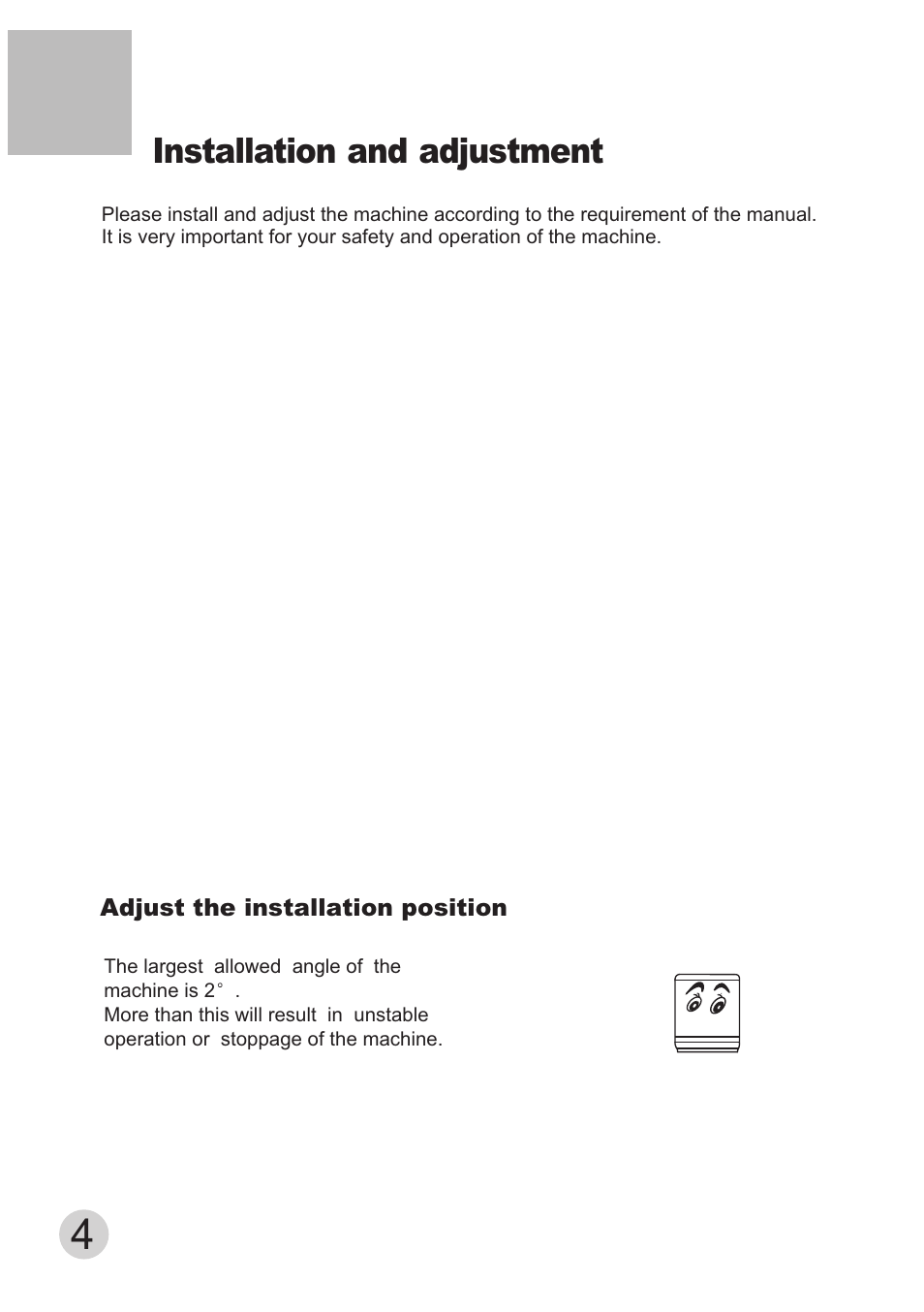 Т³гж 6, Installation and adjustment | haier Mini Washing Machine XPBM15-0501 User Manual | Page 6 / 12
