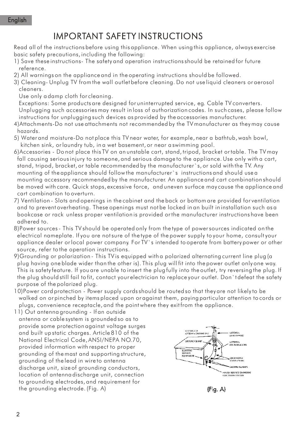Т³гж 3, Important safety instructions | haier HTR21S34 User Manual | Page 3 / 41