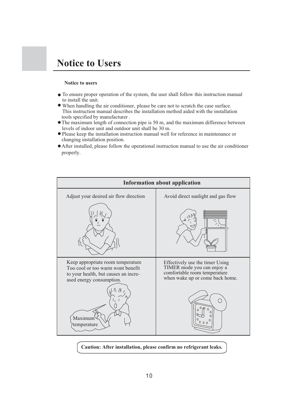 Notice to users | haier 0010573573 User Manual | Page 12 / 22