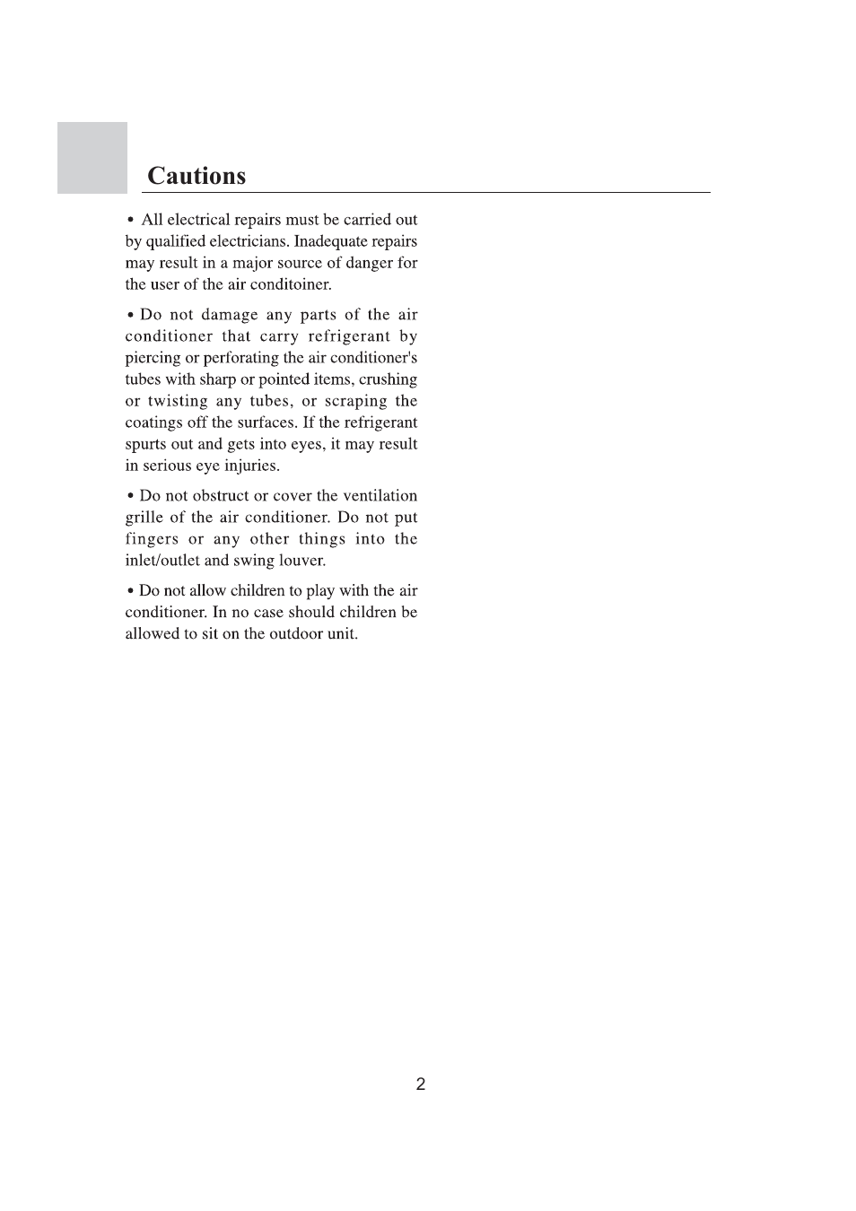 Cautions | haier 0010573573 User Manual | Page 4 / 22