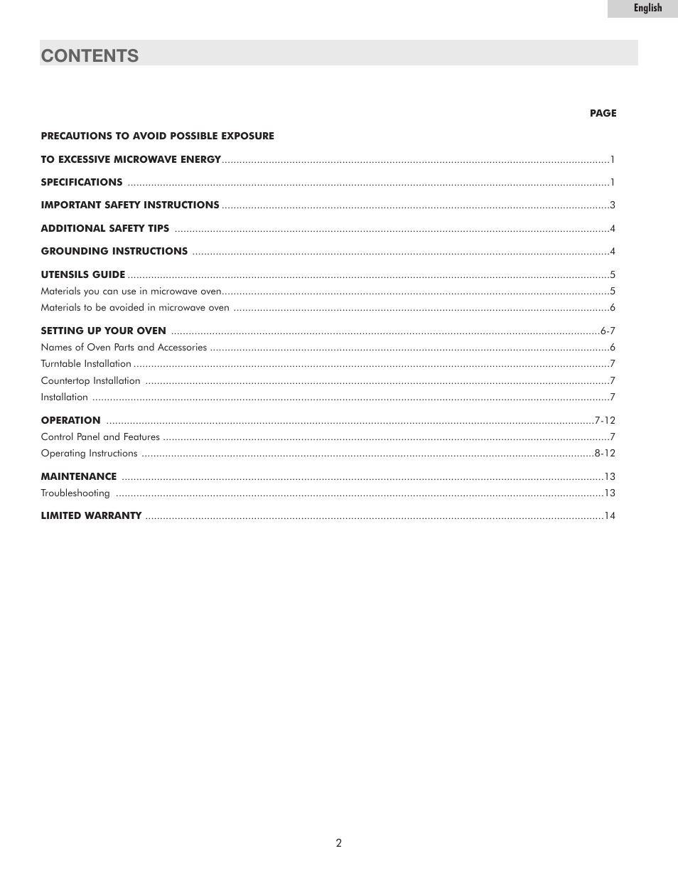 haier MWG7036RW User Manual | Page 3 / 16