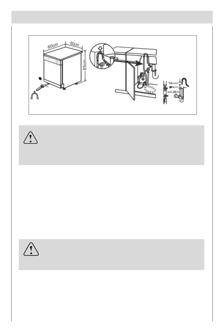 Electrical connection | haier HDW101SST User Manual | Page 6 / 21