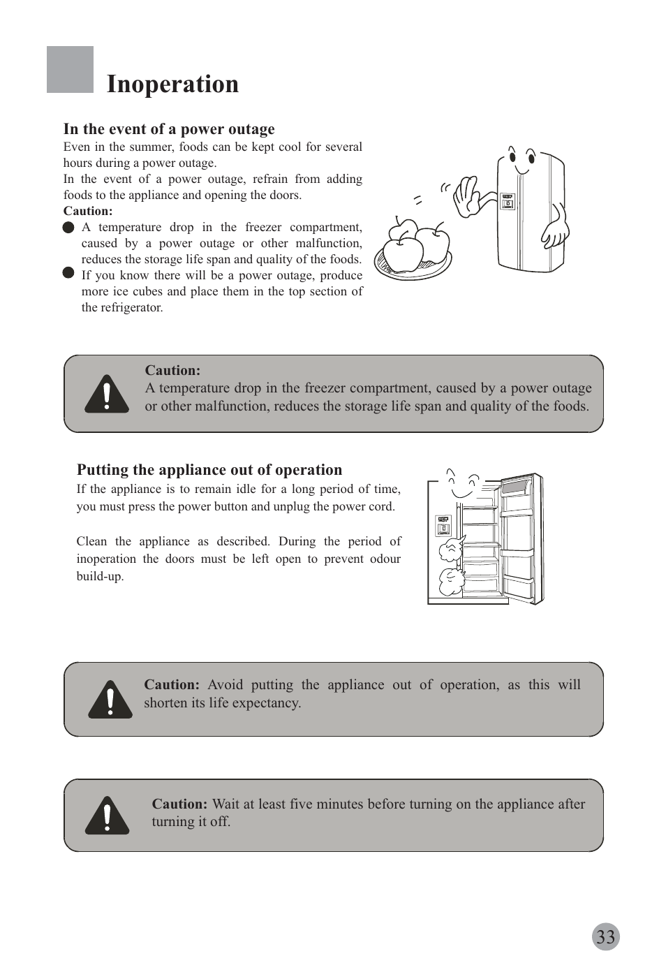 Inoperation | haier REFRIGERATOR / FREEZER COMBO HRF-6631RG User Manual | Page 35 / 44