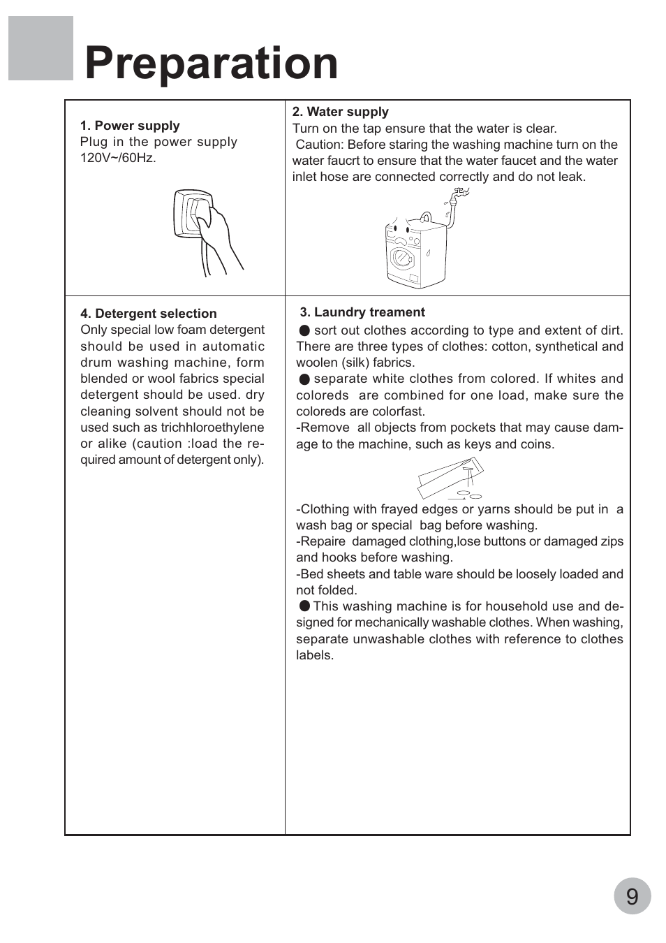 Preparation | haier HBF855TVE User Manual | Page 11 / 18