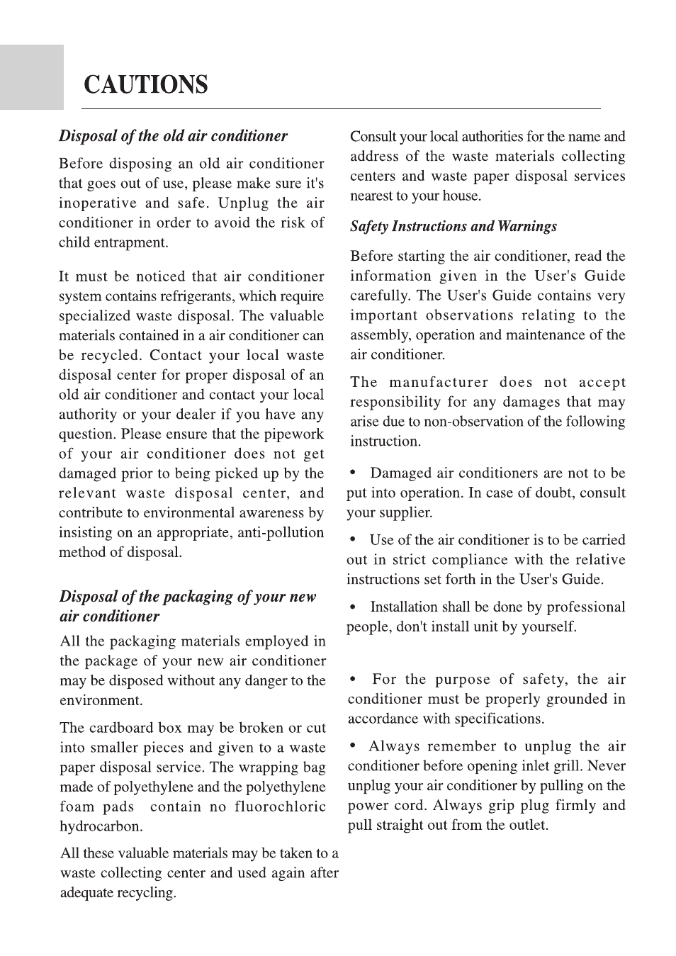 haier AE092FCAJA User Manual | Page 2 / 35