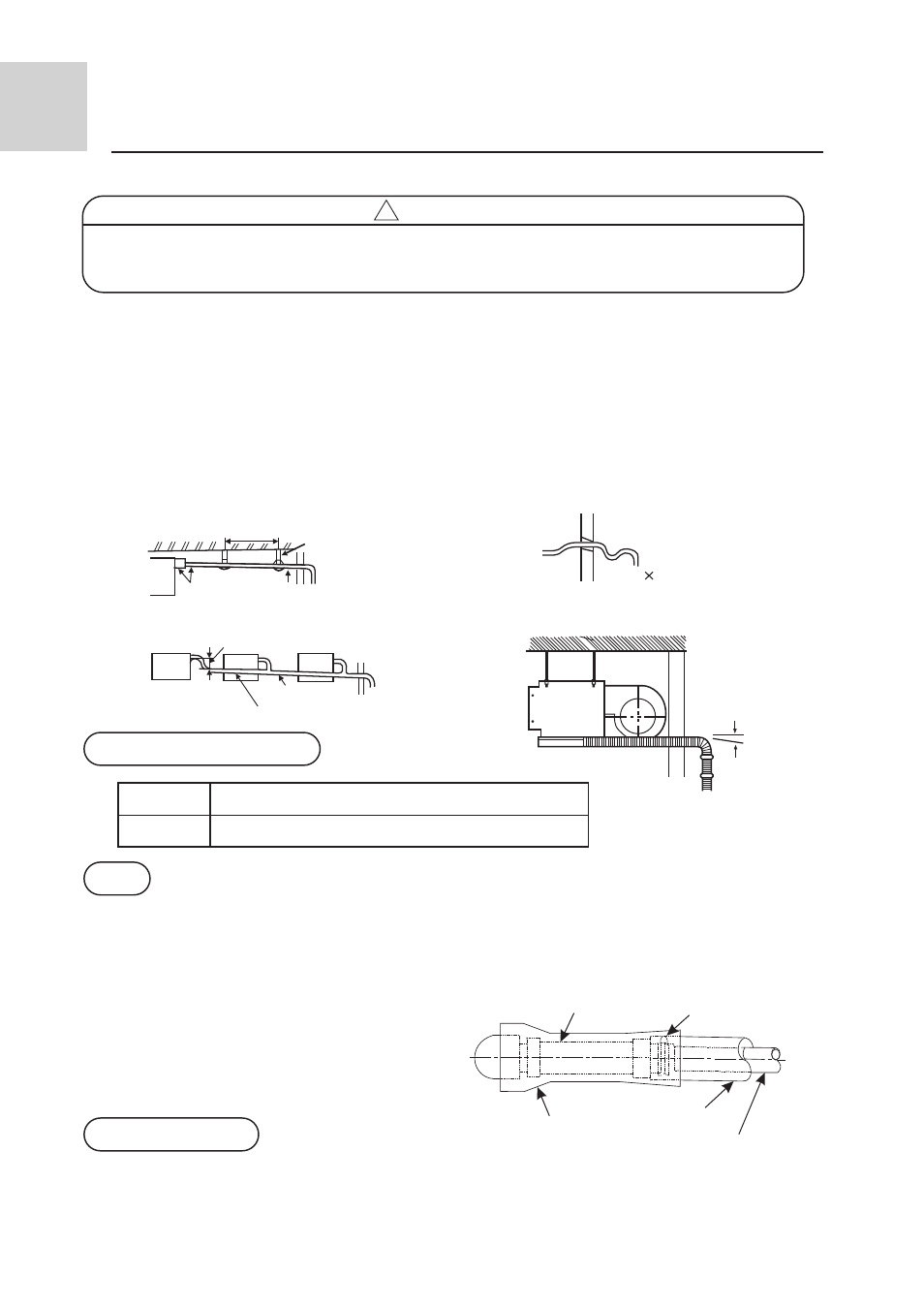 Installation procedure, Drain pipe ! caution | haier AE092FCAJA User Manual | Page 29 / 35