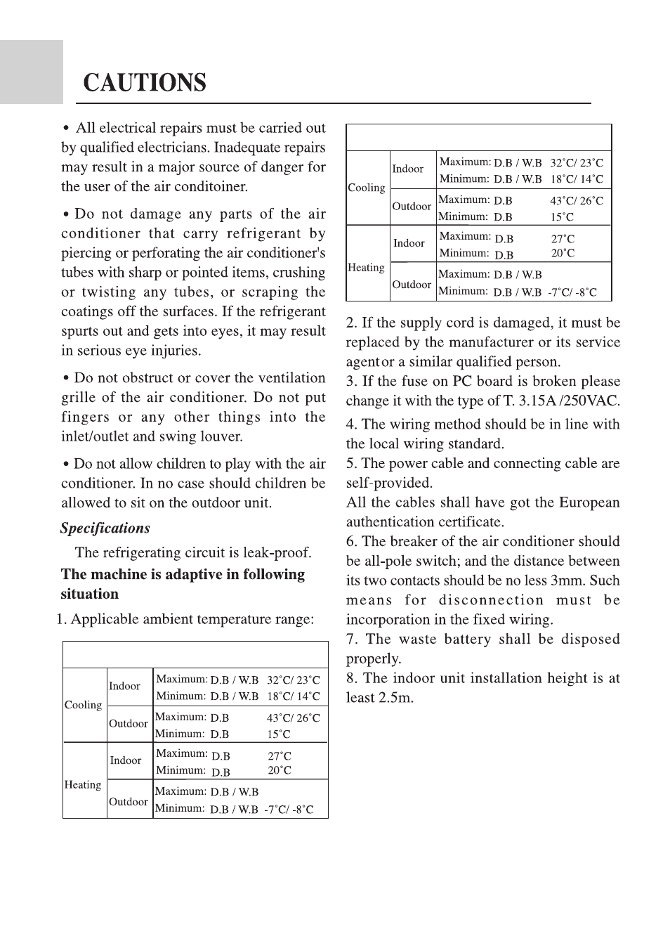 haier AE092FCAJA User Manual | Page 3 / 35