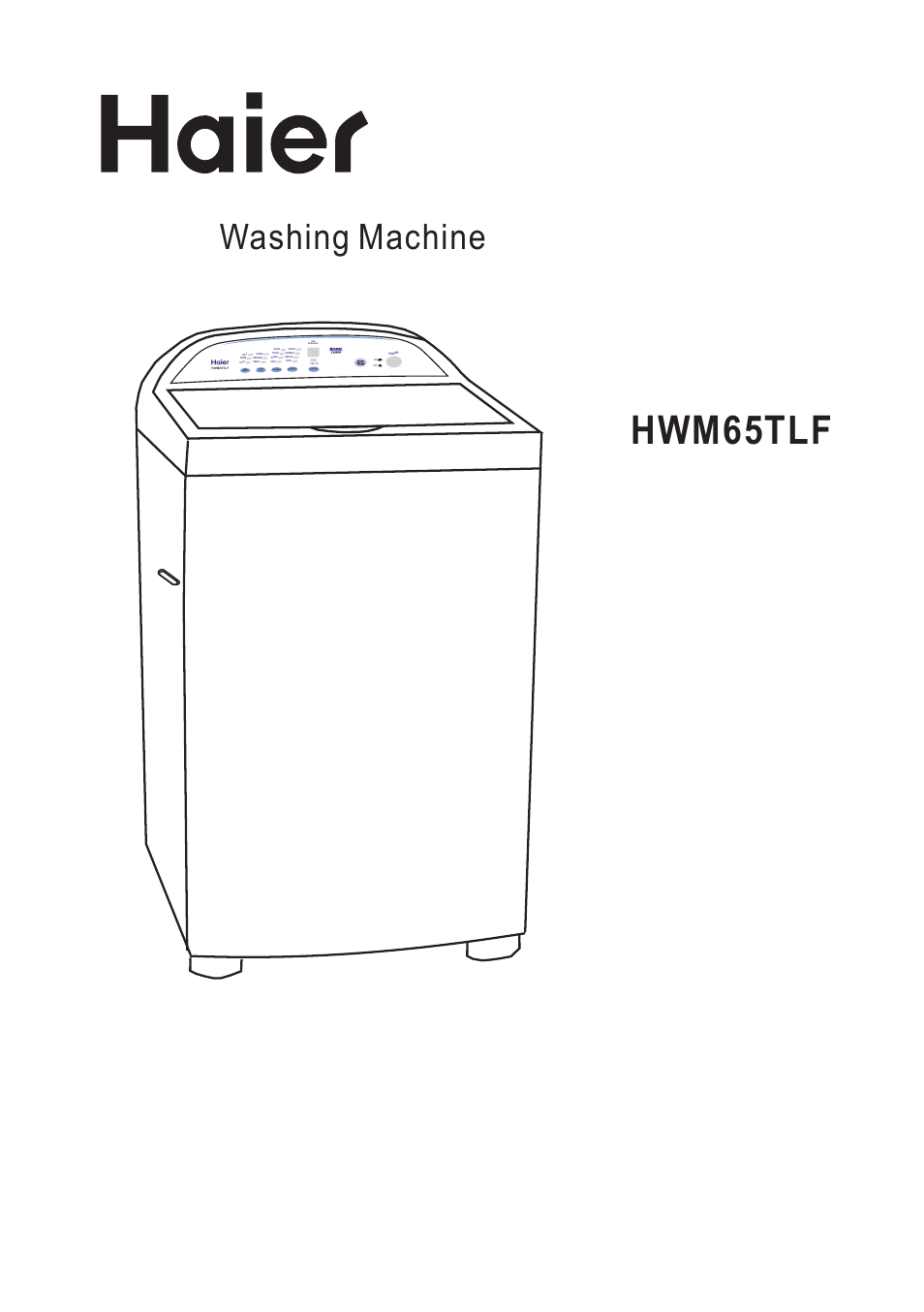 haier HWM65TLF User Manual | 20 pages