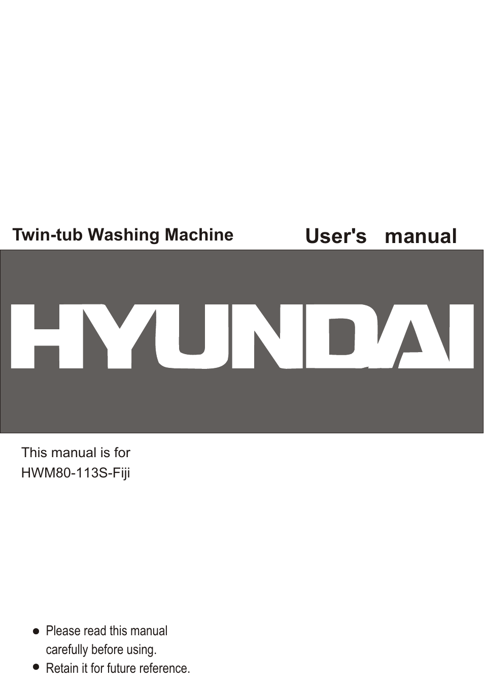 haier HWM80-113S-Fiji User Manual | 19 pages