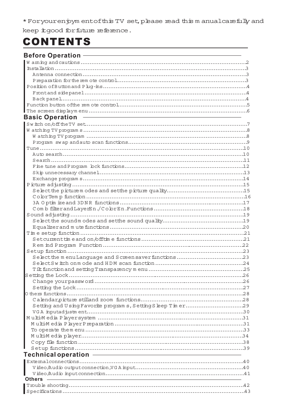 haier 29F5D User Manual | Page 2 / 45