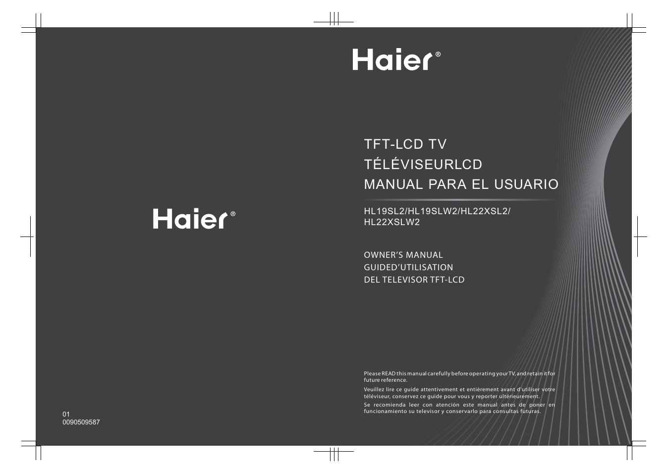 haier HL22XSL2 User Manual | 24 pages
