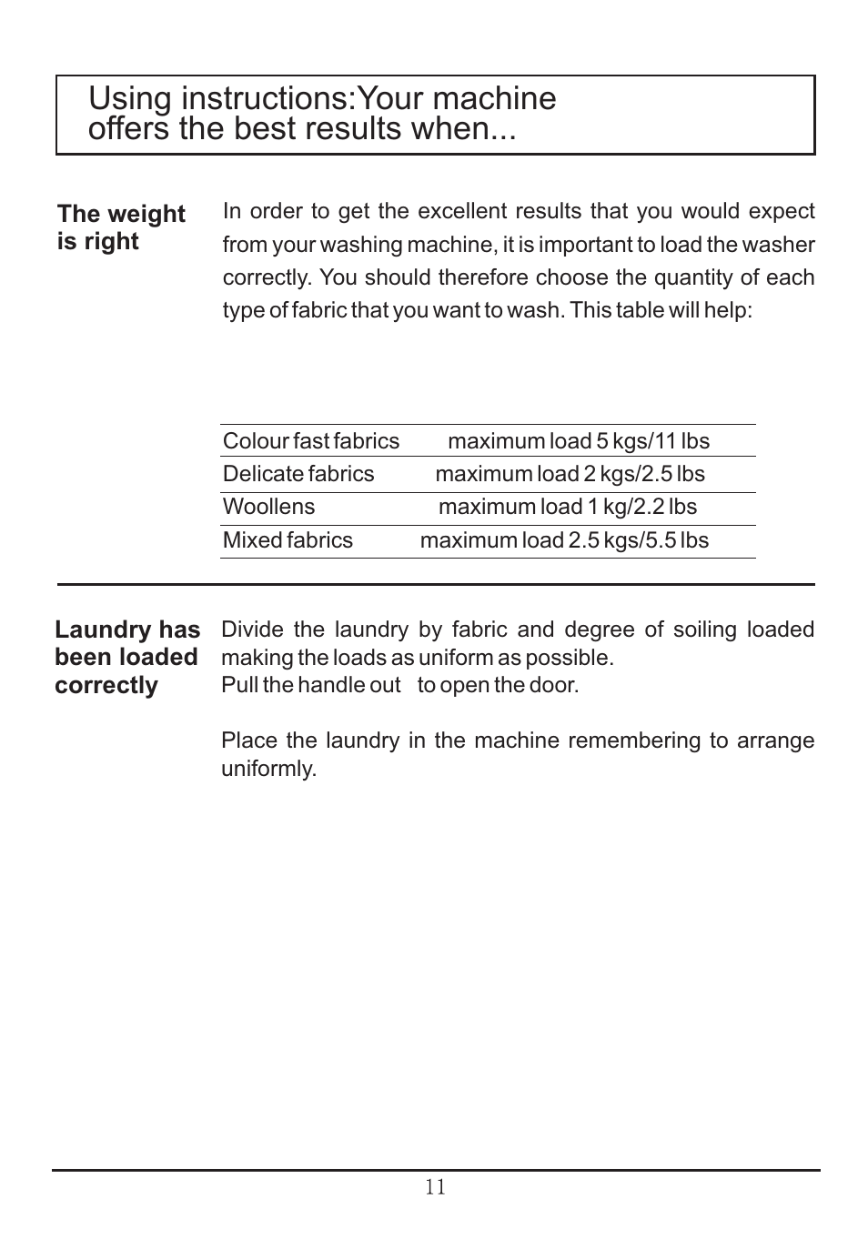haier WNA600TX User Manual | Page 12 / 24