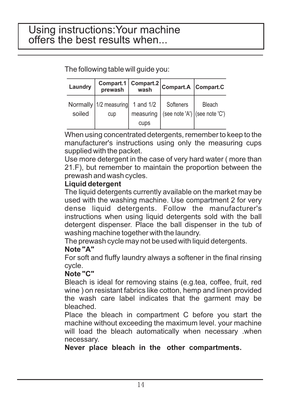 haier WNA600TX User Manual | Page 15 / 24