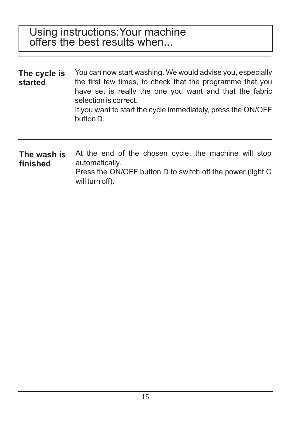 haier WNA600TX User Manual | Page 16 / 24