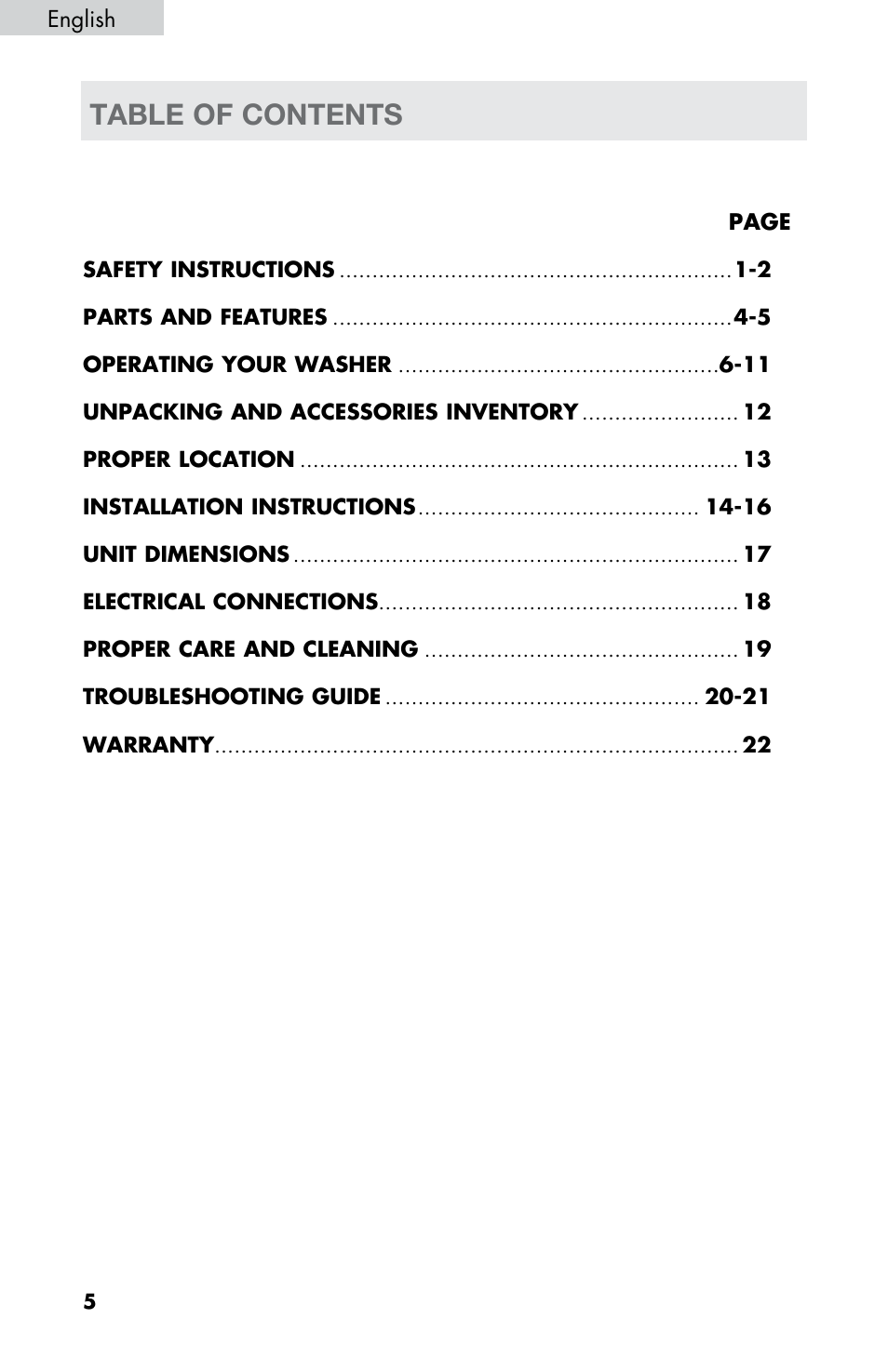 haier WD-9999-14 User Manual | Page 6 / 28