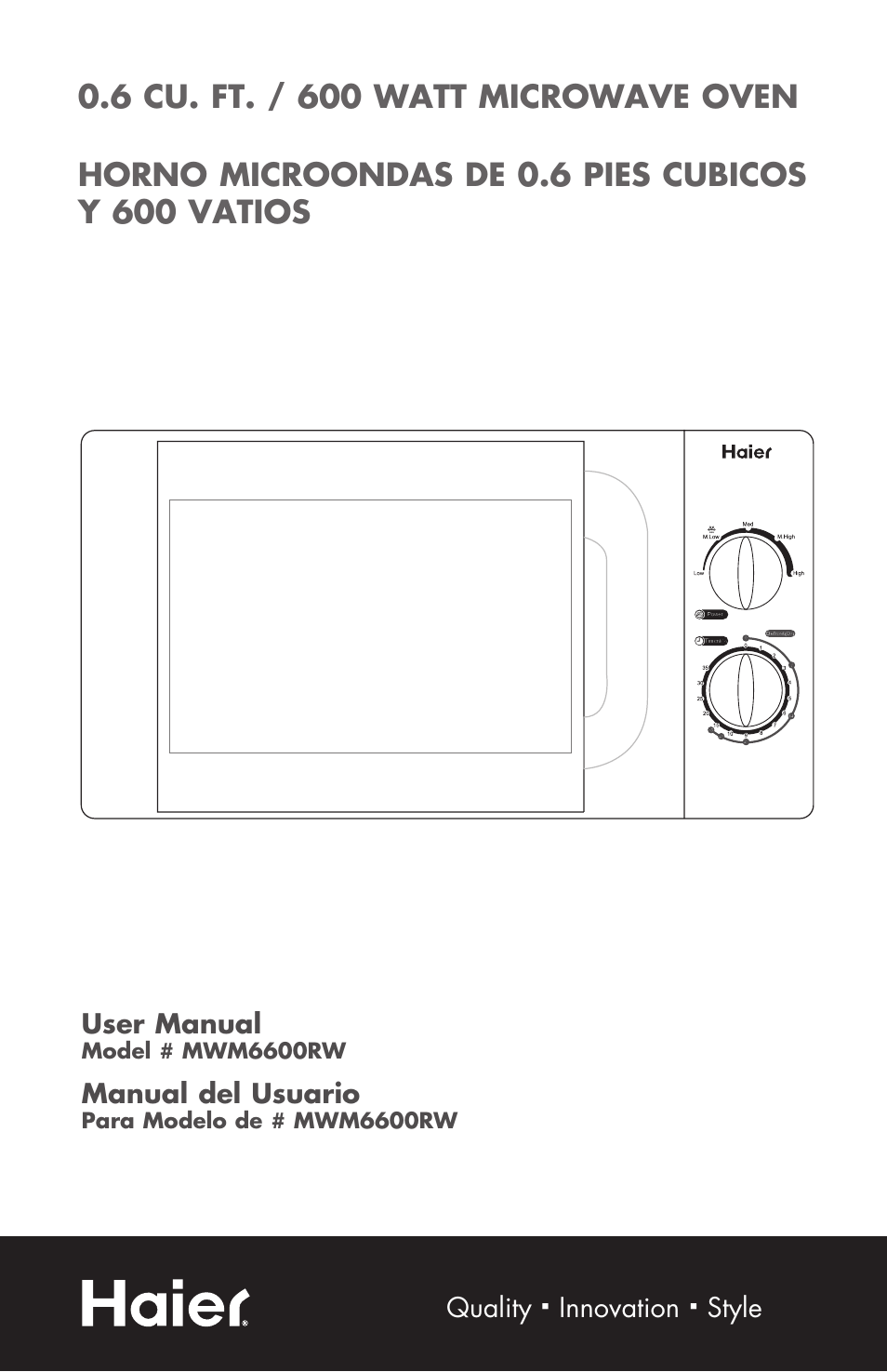 haier MWM6600RW User Manual | 16 pages