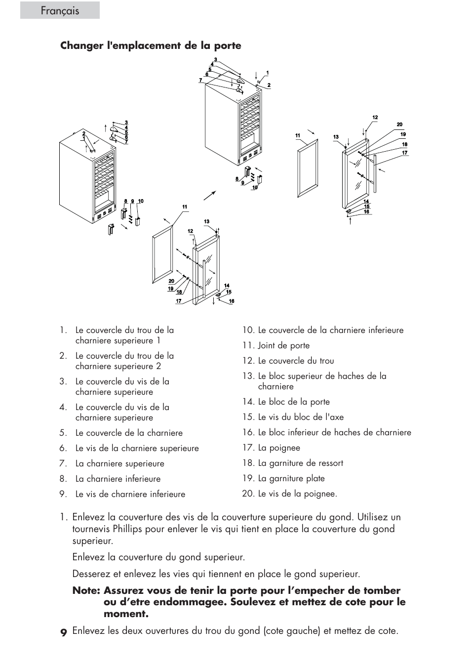Français | haier HVCE24 User Manual | Page 24 / 44