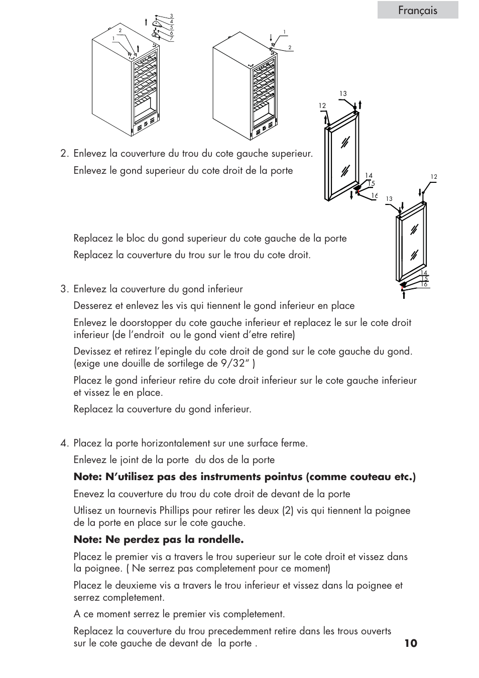 Français | haier HVCE24 User Manual | Page 25 / 44