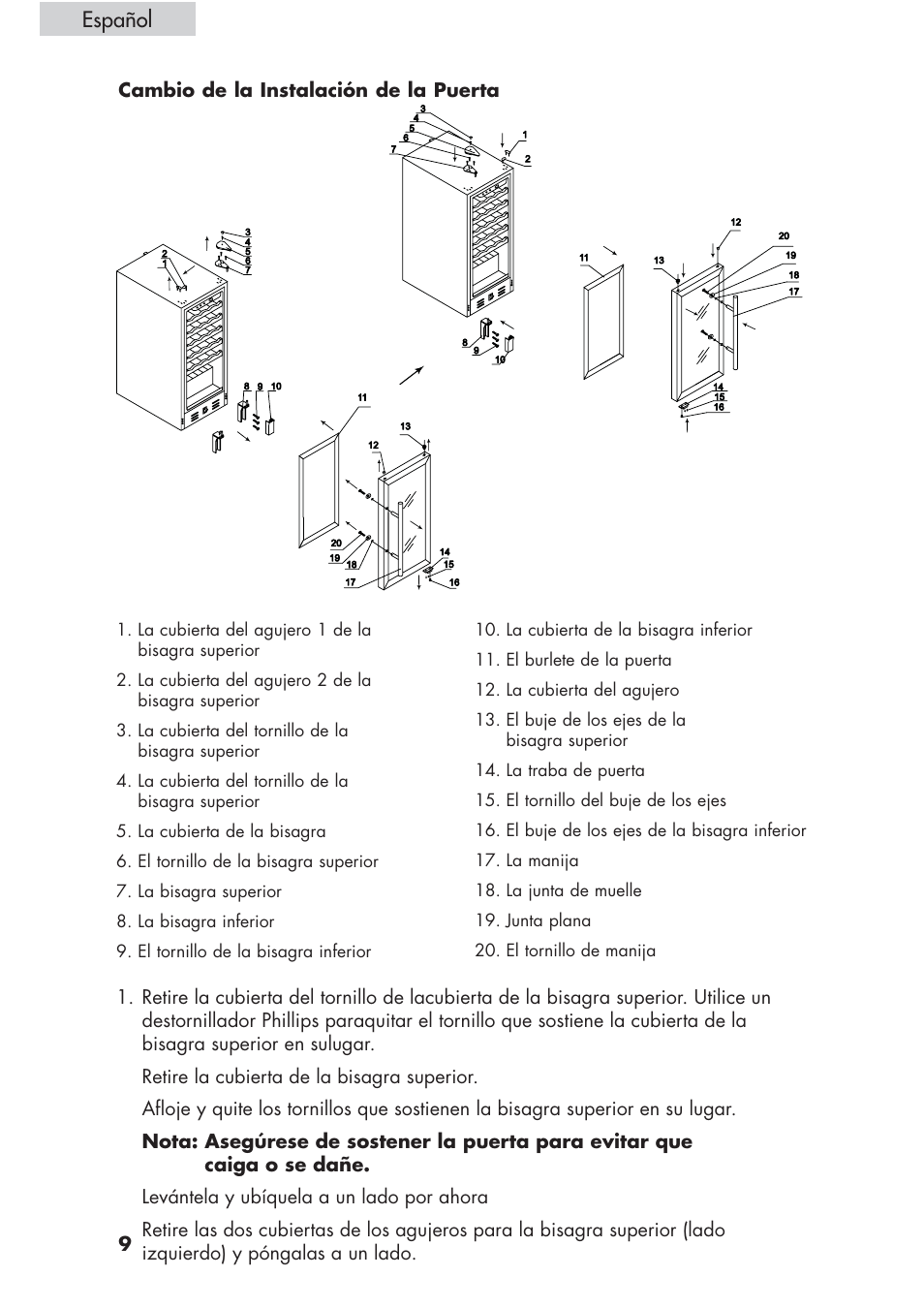 Español | haier HVCE24 User Manual | Page 38 / 44