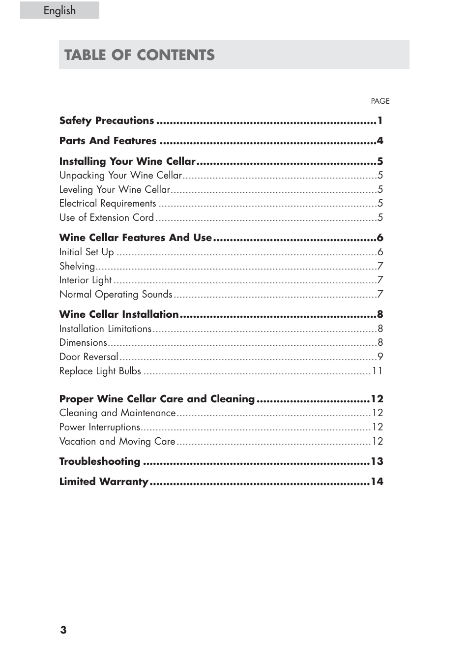 haier HVCE24 User Manual | Page 4 / 44