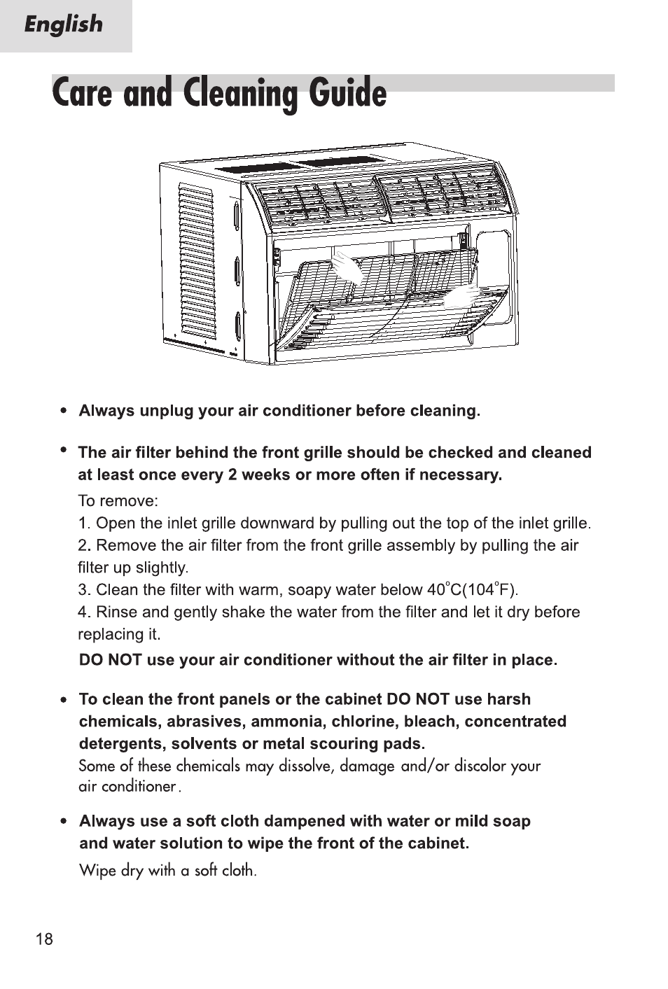 haier ESA3067 User Manual | Page 20 / 23