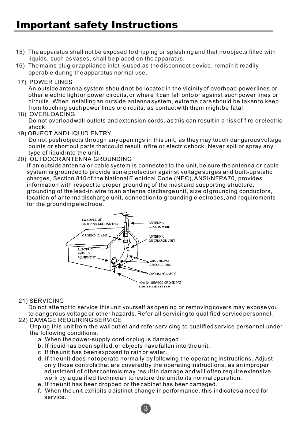Т³гж 4, Important safety instructions | haier NX-565 User Manual | Page 4 / 45