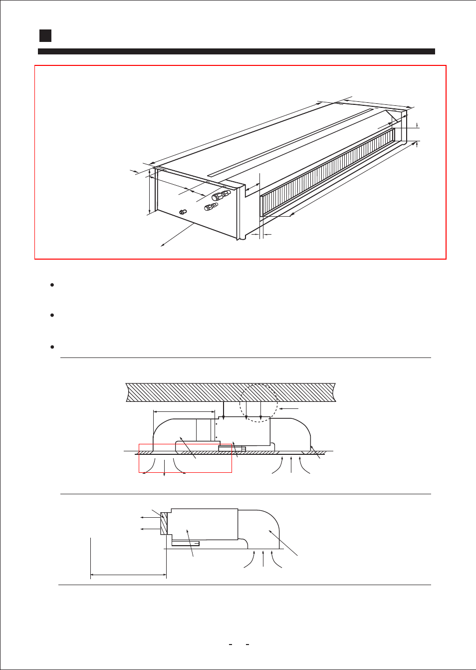 Installation manual for indoor unit | haier Duct Type Air Conditioning No. 0010572410 User Manual | Page 18 / 24